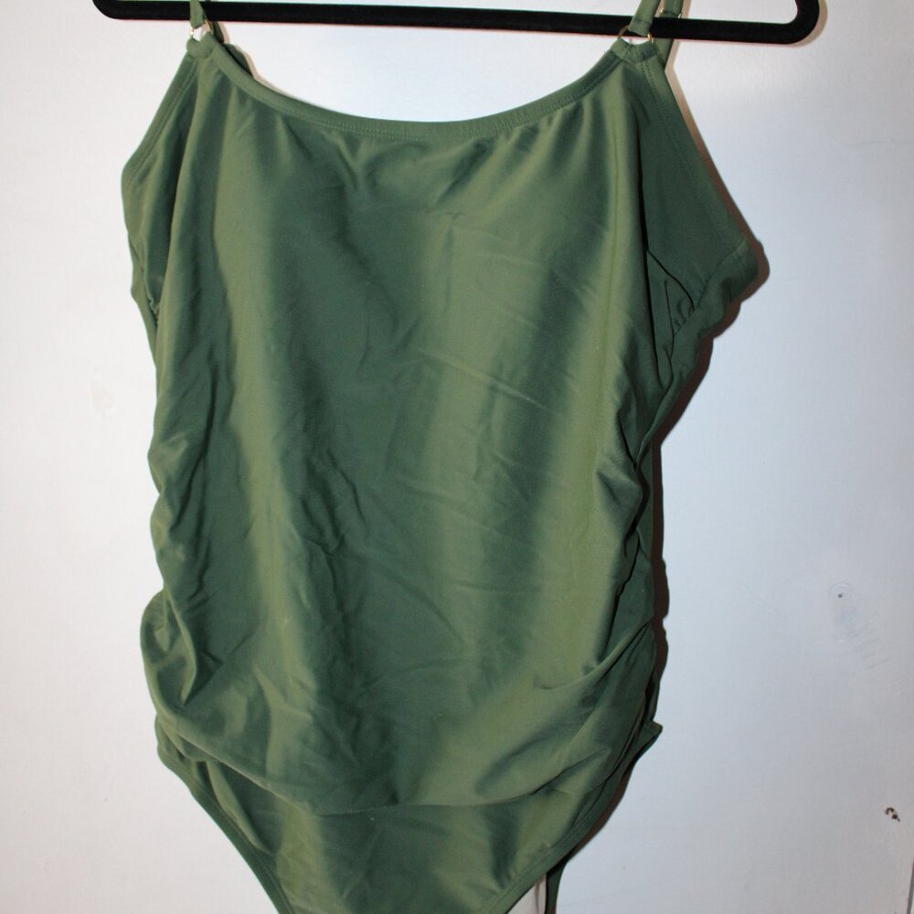 Kona Sol Green One-Piece Bathing Suit